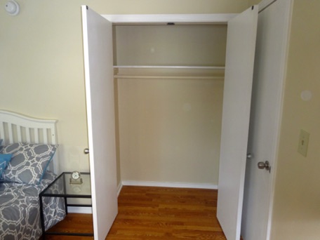 Here is the closet in one of our bedrooms.  Plenty of storage space...